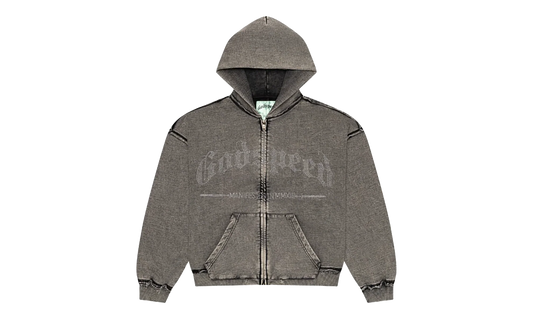 Studded OG Logo Hoodie "Grey Wash" GS009
