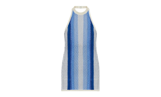 Crochet Knit Anya Mini Dress "Kyanite" KITH10