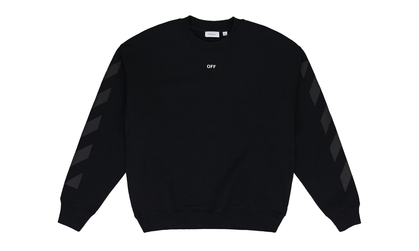 Cornely Diagonal Crewneck "Black" OFW-MHDS-0201