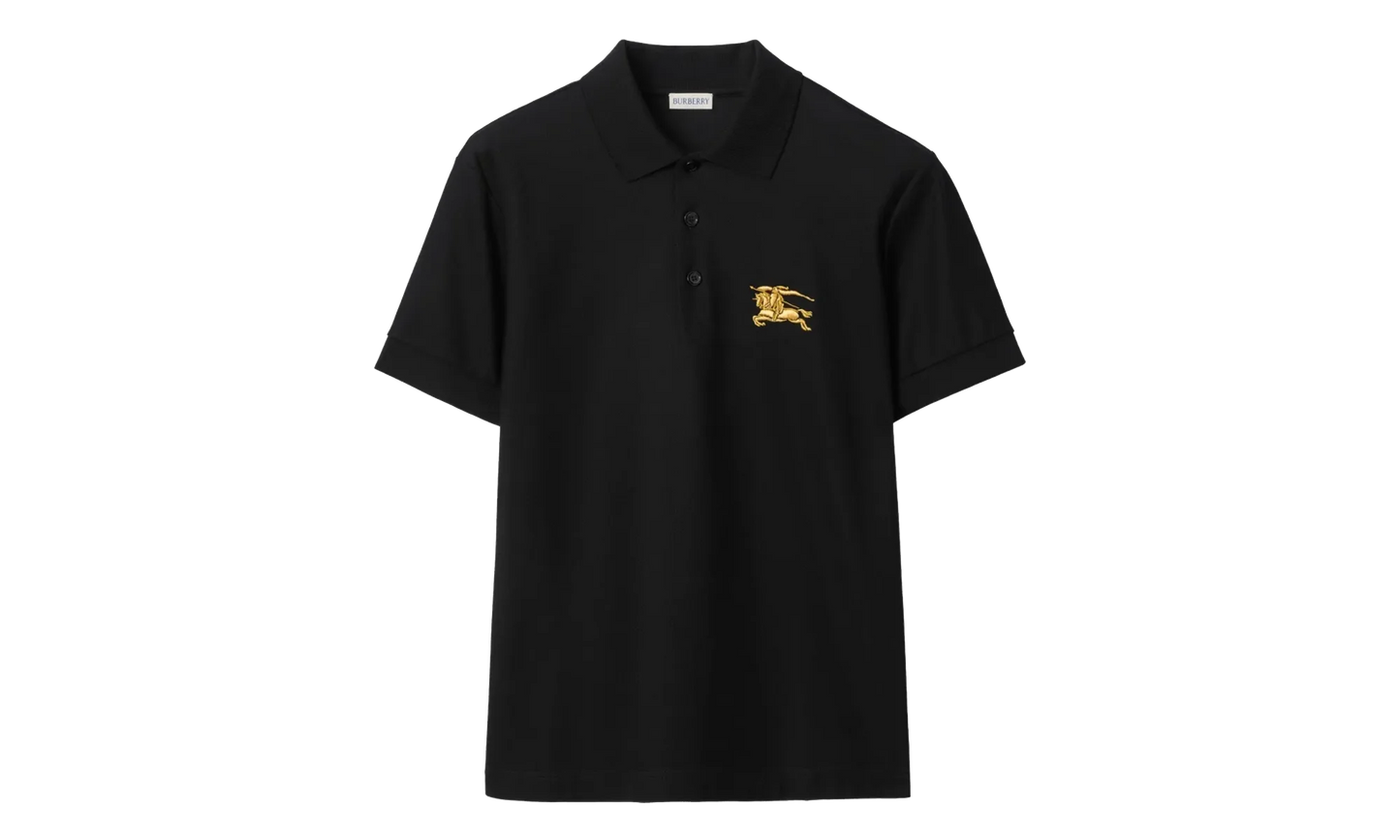 Metallic Equestrian Knight Polo Shirt "Black" 8119008