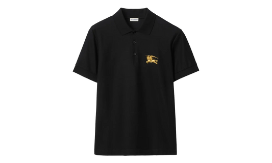 Metallic Equestrian Knight Polo Shirt "Black" 8119008