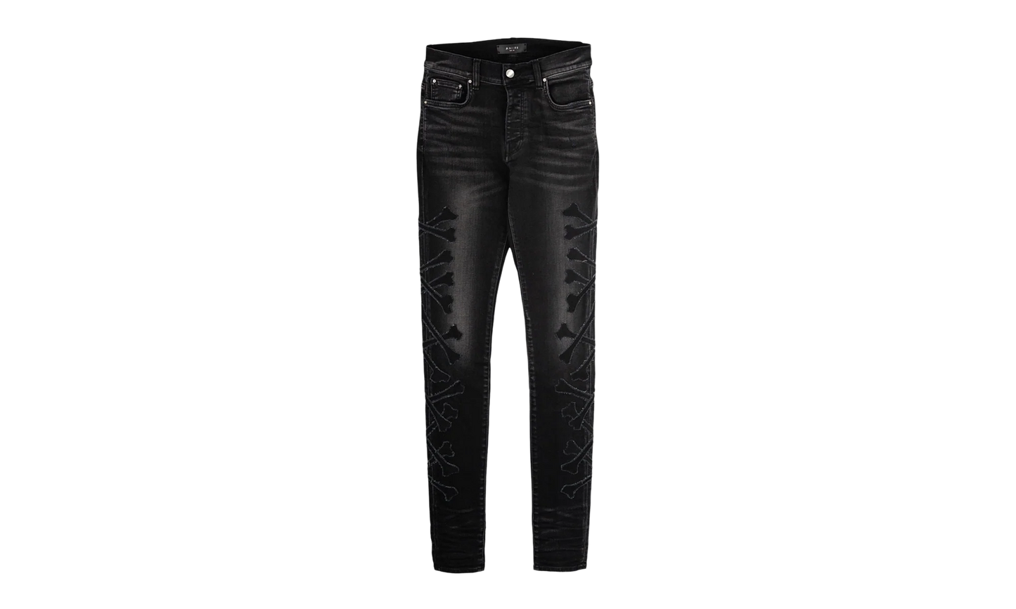 NY XO Bones Jeans "Aged Black" AMDNSY1181 023