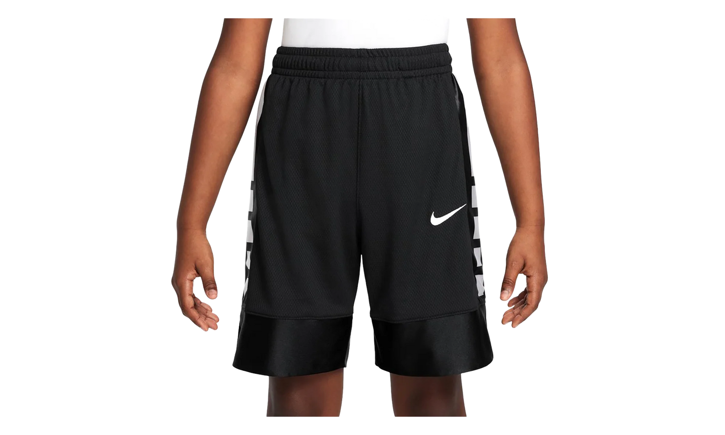 Dri-Fit Elite Stripe Basketball Shorts GS "Black White" FN8326 010