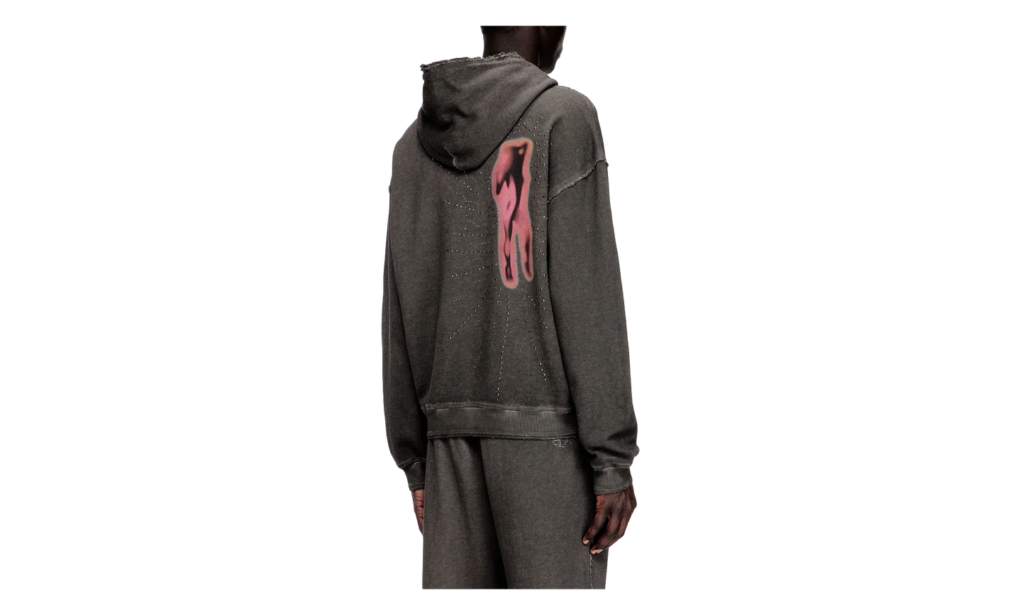 Treated Cotton Fleece Hoodie "Grey" A211940DCCD9CBA