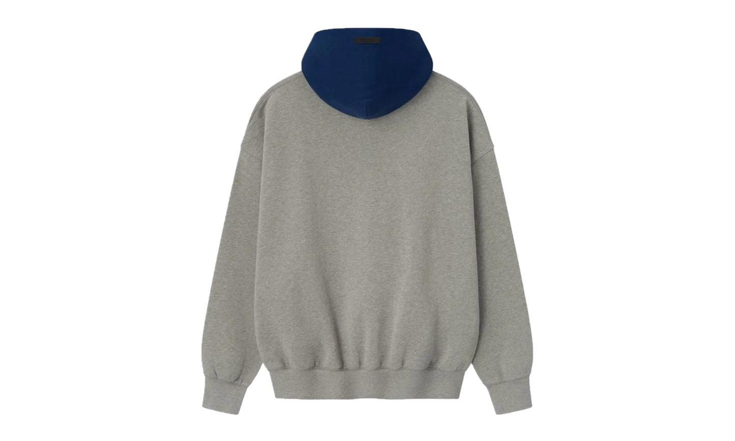 NBA SPORTS FIT HOODIE "CONCRETE HEATHER / ESTATE BLUE" 192NB256402F