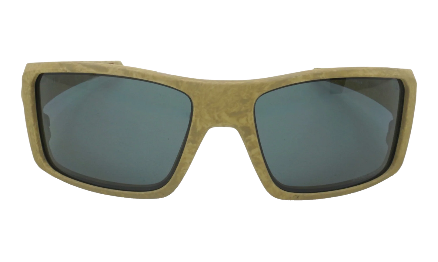 Heliostat Polarized Sunglasses "Matte Stone Desert Tan / PRIZM Grey" OO9231 17
