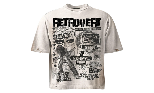 Rhinestone Never Been Normal T-Shirt "White" RET001