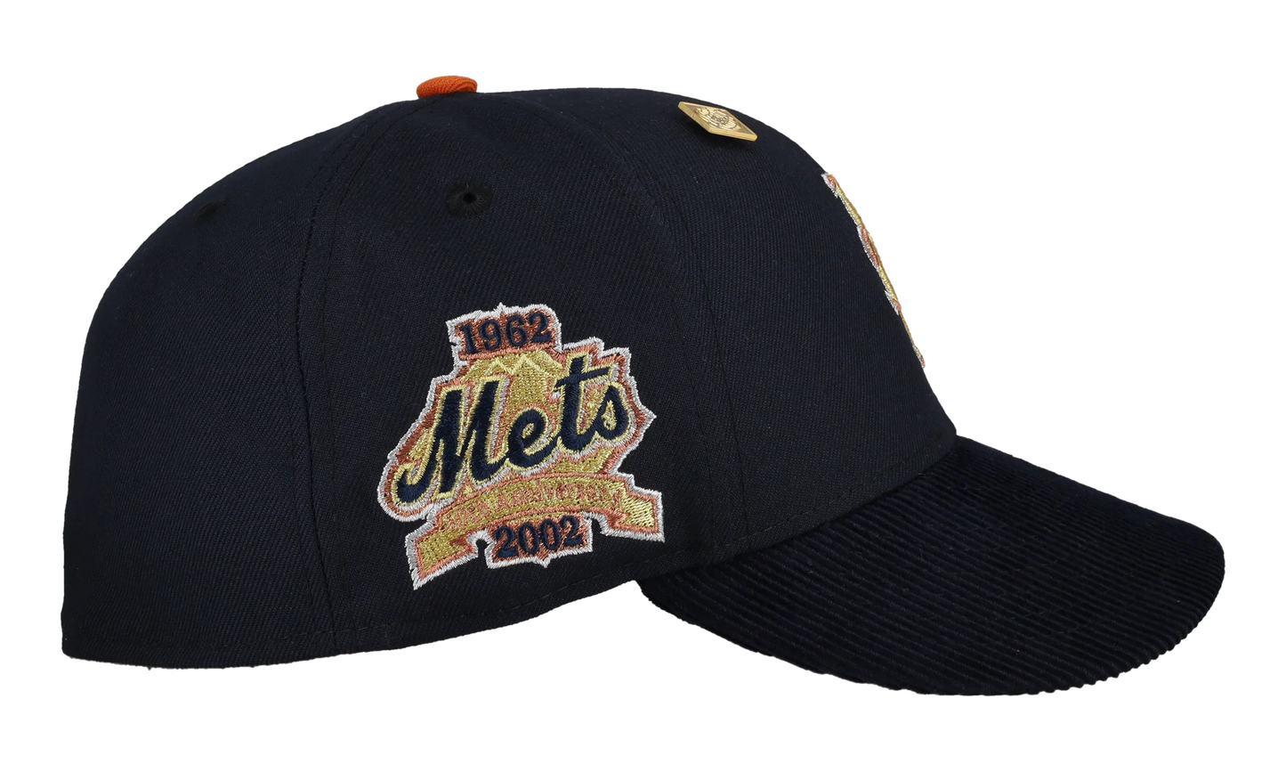 59FIFTY New York Mets 40th Anniversary Fitted Hat "Black / Navy Corduroy" NE415