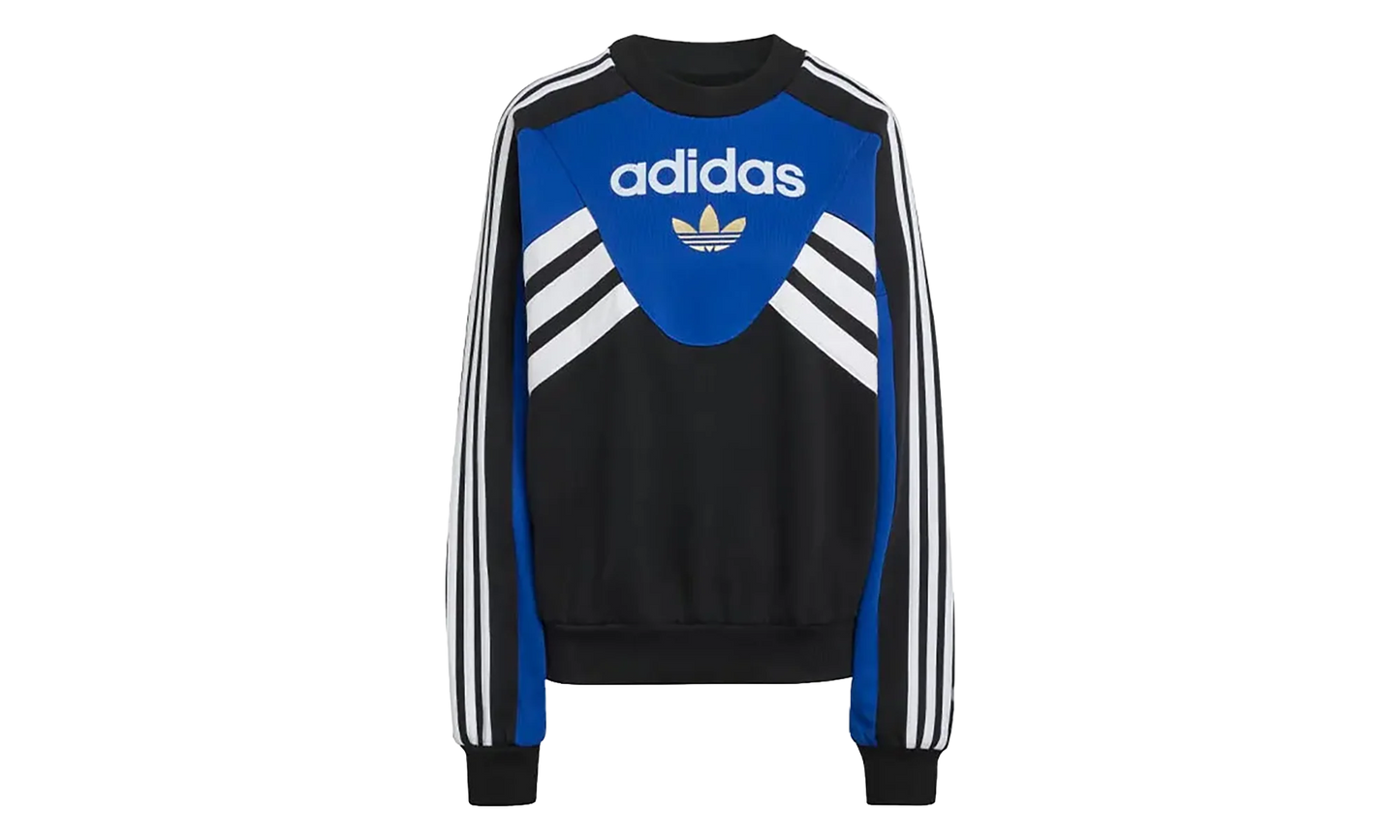 Cutline Crew Sweatshirt WMNS "Royal Blue Black" KD7769