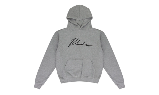 Ssense Exclusive Cursive Hoodie "Grey" RHD-MHDS-0036