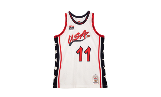 NBA Karl Malone Authentic Jersey "1996 USA Dream Team - White" AJY4CP20042 USAWHIT96KMA