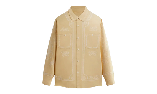 Raw Hem Denim Apollo Shirt "Yellow" KHM031811 795