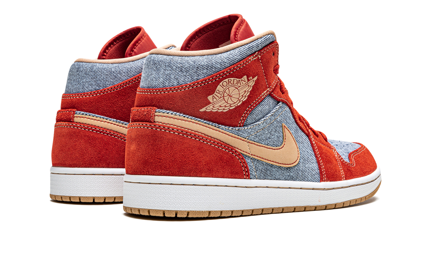 1 Mid SE "Denim Red Suede" DM4352 600
