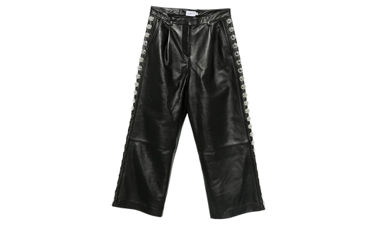 Studded Leather Trousers "Black" VAQ10P001
