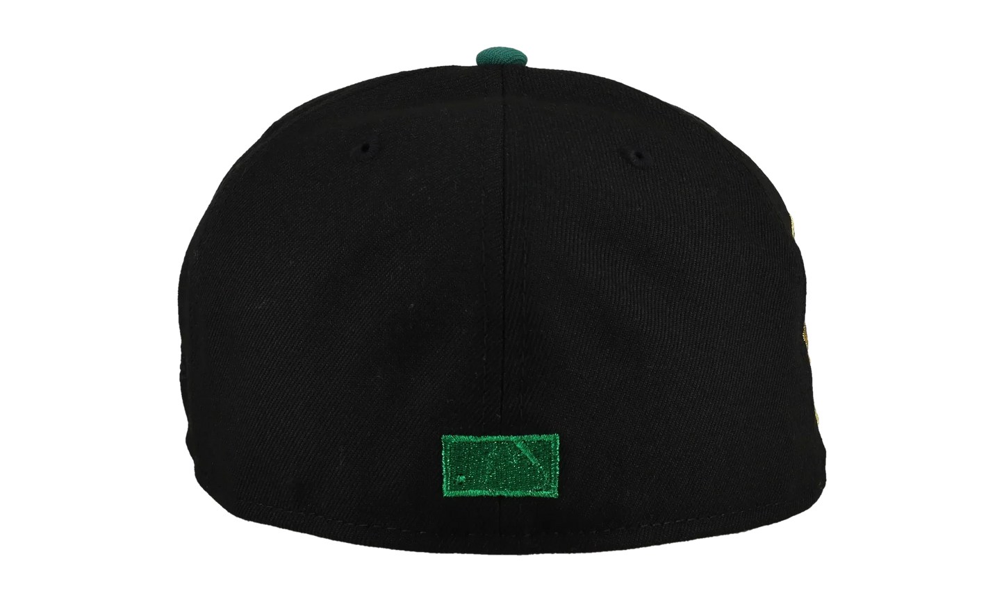 59FIFTY New York Yankees 1999 WS Fitted Hat "Metallic Script - Black / Green / Gold" 123451298979