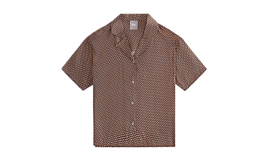 Elena Monogram Silk Camp Shirt WMNS "Brown" khw030292 210