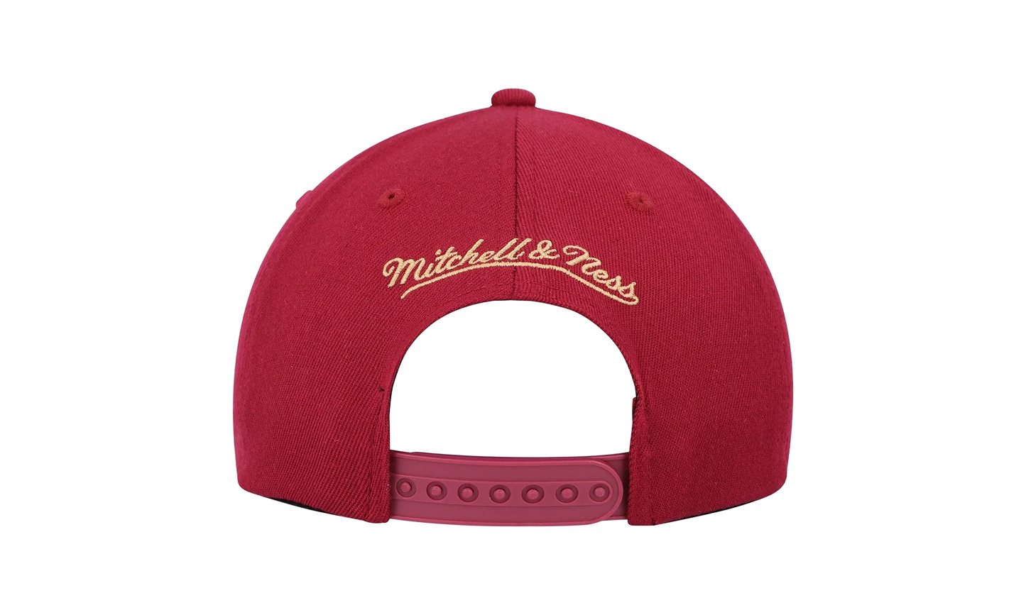 NBA Team 2 Tone 2.0 Stretch Snapback Cap "Cleveland Cavaliers - Red / Gold" HHSS3265 CCAYYPPPRDGD