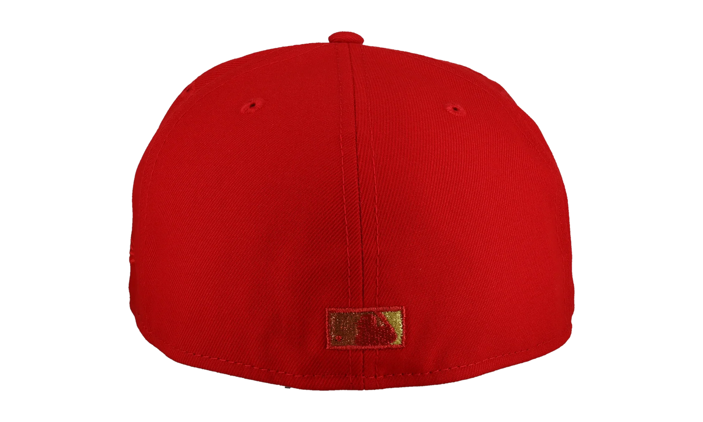 59FIFTY Florida Marlins 10th Anniversary Fitted Hat "Red / Gold" NE117