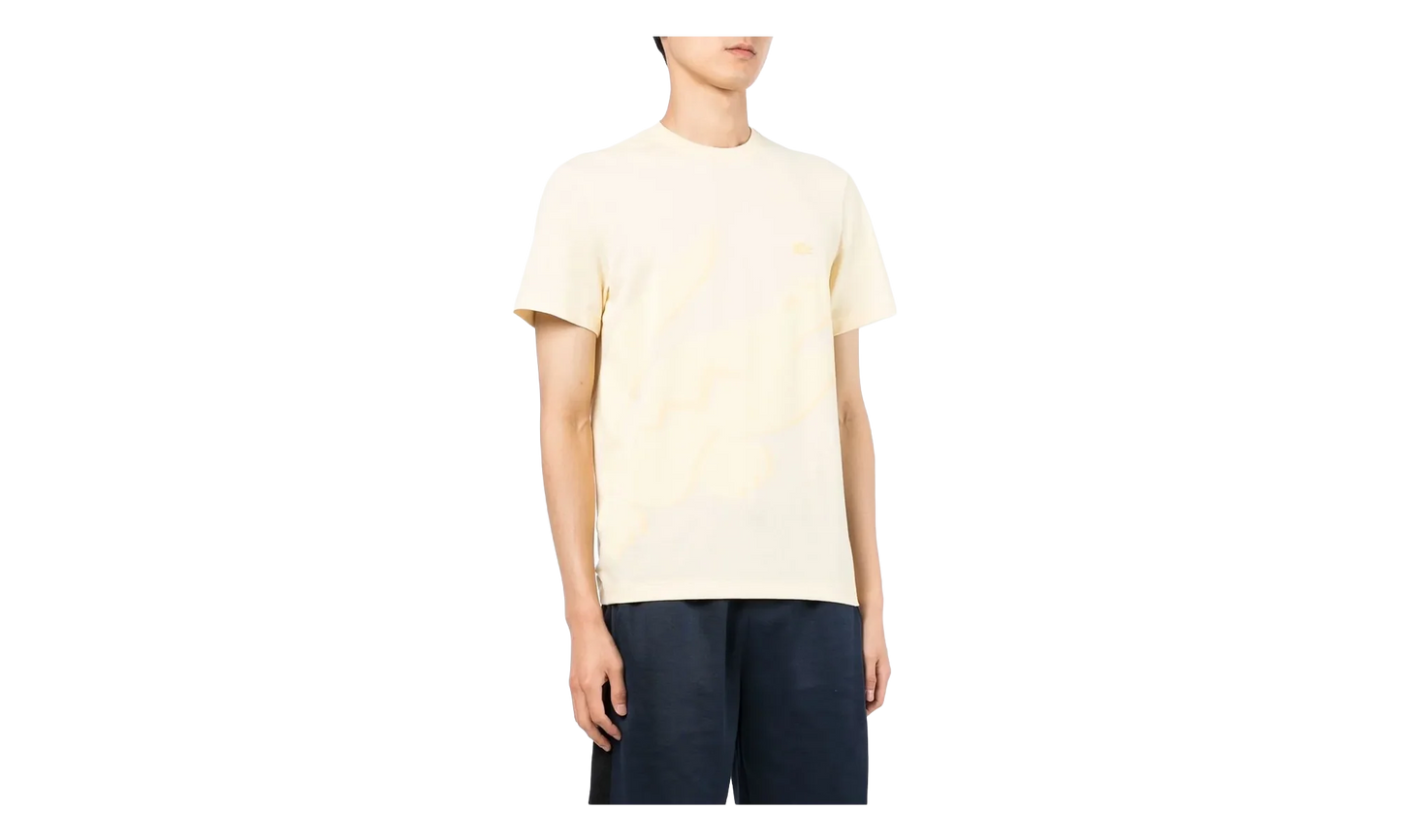 Crocodile Print Organic Cotton T-Shirt "Yellow" TH2604 HBZ
