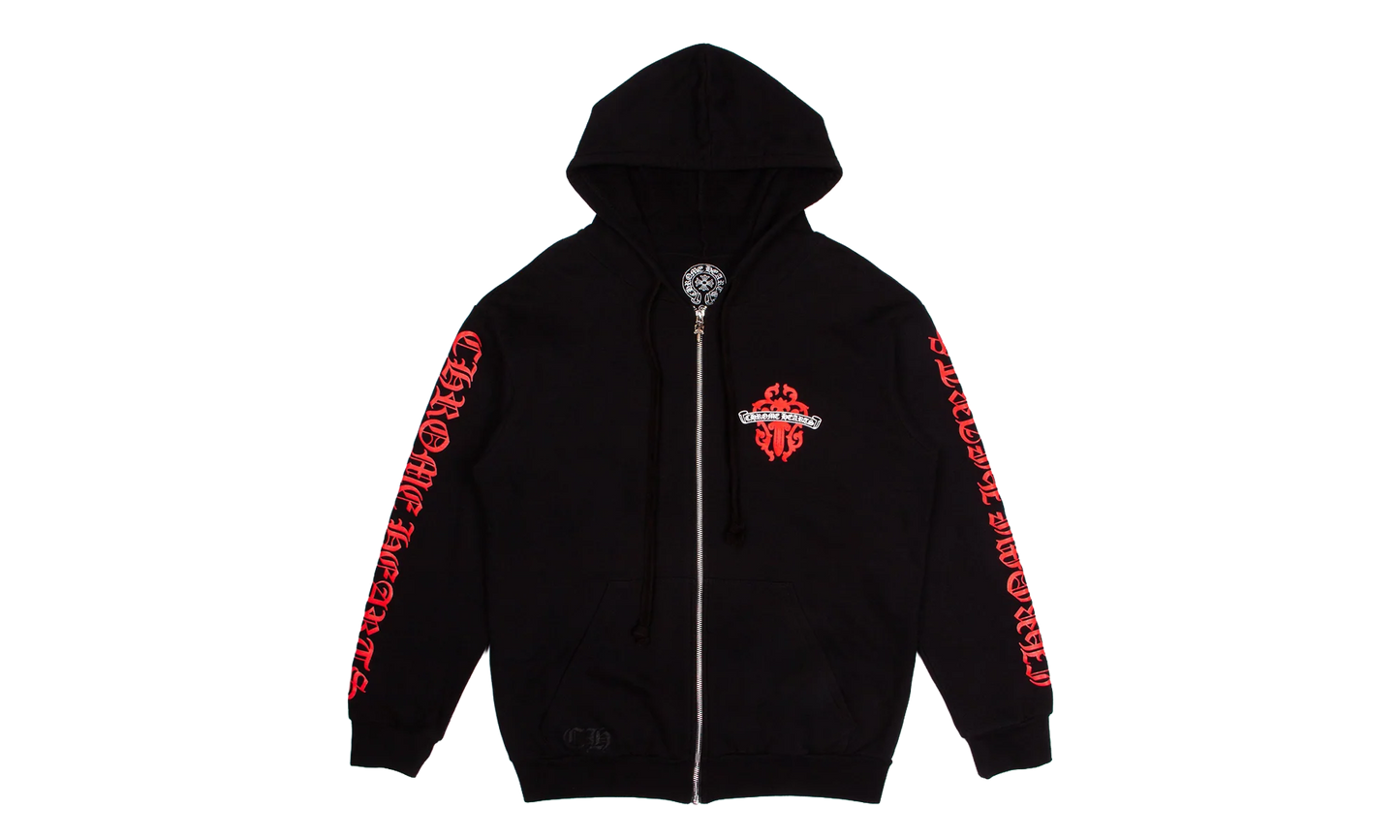 DAGGER LOGO ZIP UP HOODIE "Red" CHRM0758