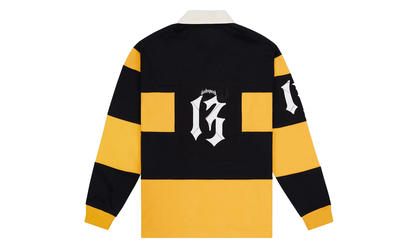Classic Field Rugby Shirt "Black / Yellow" VIXTJQPJ