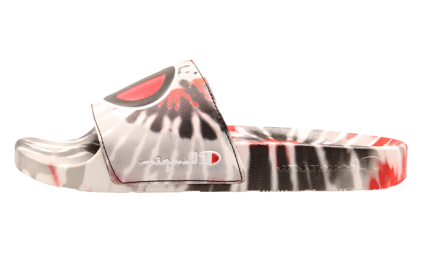 Life™ IPO Tie Dye Slides GS "Black / Scarlet Red / Grey" CP101192Y