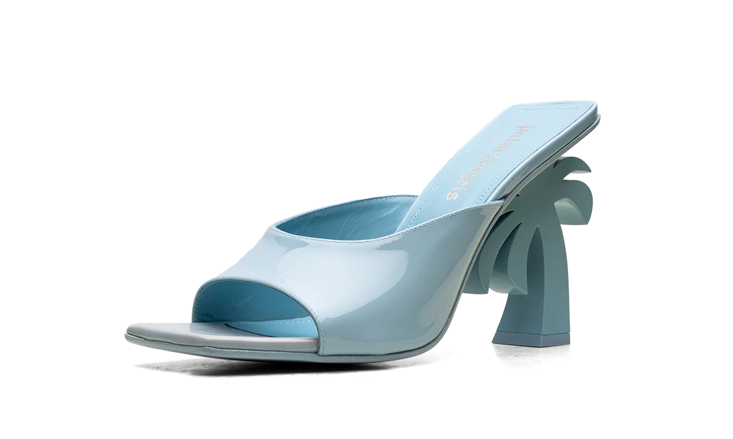 Mule Leather Heels WMNS "Blue" PWIJ003S23LEA0014000