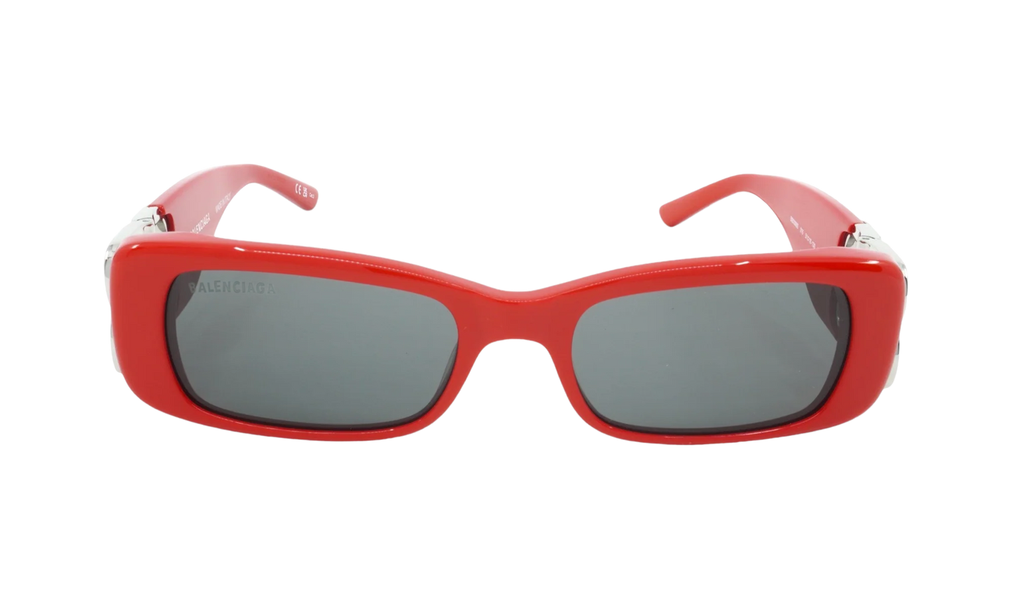 Rectangular Frame Sunglasses WMNS "Red / Silver" BB0096S 015