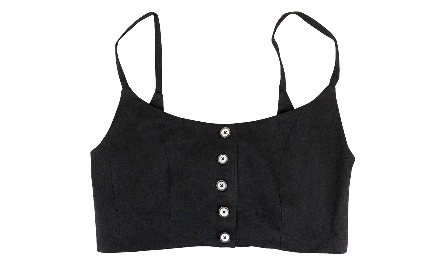 Satin Bustier Bra Top WMNS "Black" 95 OCY 1097