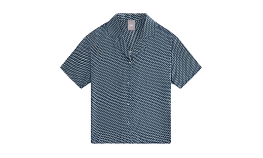Elena Monogram Silk Camp Shirt WMNS "Navy" khw030292 336