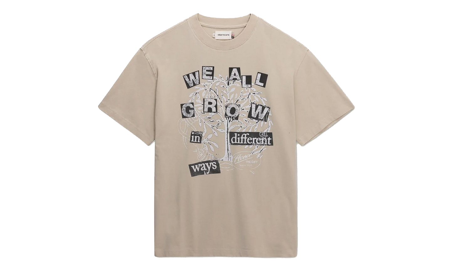 We All Grow T-Shirt "Taupe" HTG260195 TAUP