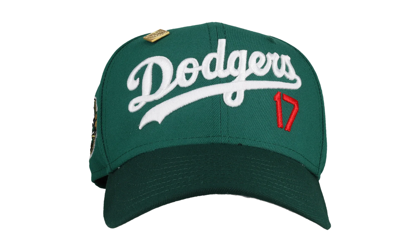 59FIFTY Los Angeles Dodgers "Dodger Stadium" Fitted Hat ""Dodger Stadium" 2-Tone Green / White" NE138