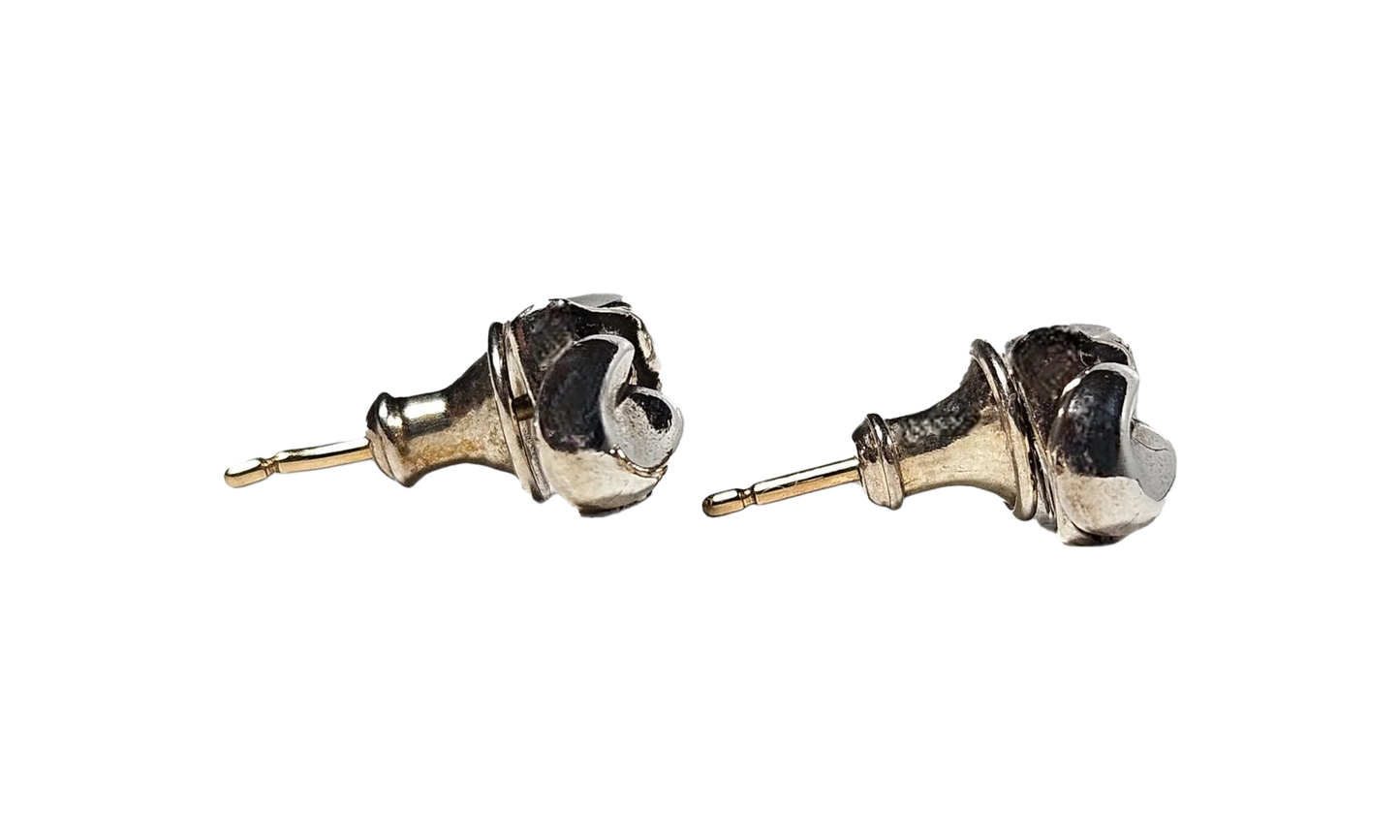 Rolling Stones Stud Earrings "Pair - Silver" CHRM0646