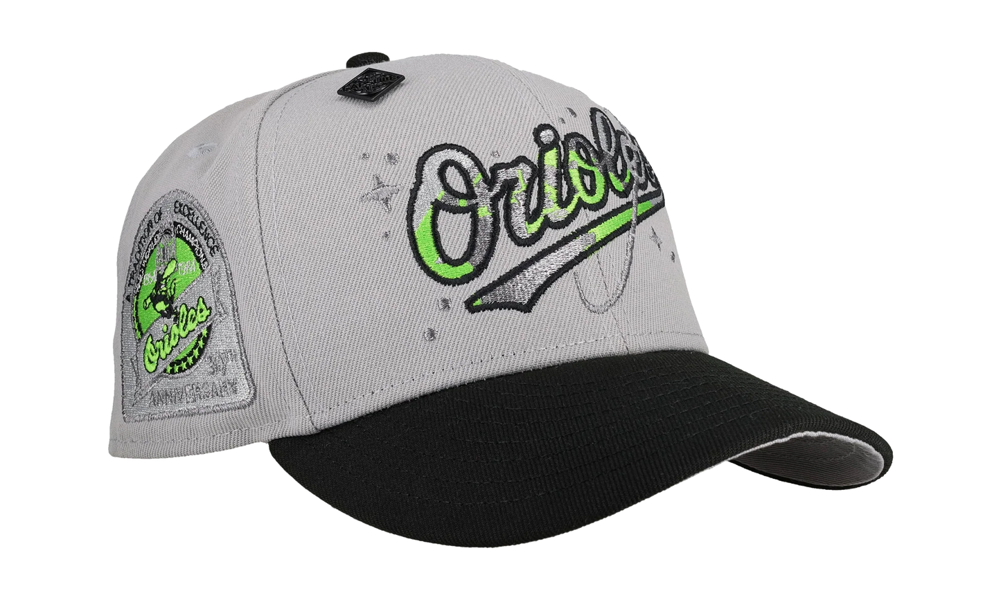 59FIFTY Baltimore Orioles 30th Anniversary Fitted Hat "Grey Celestial" NE453