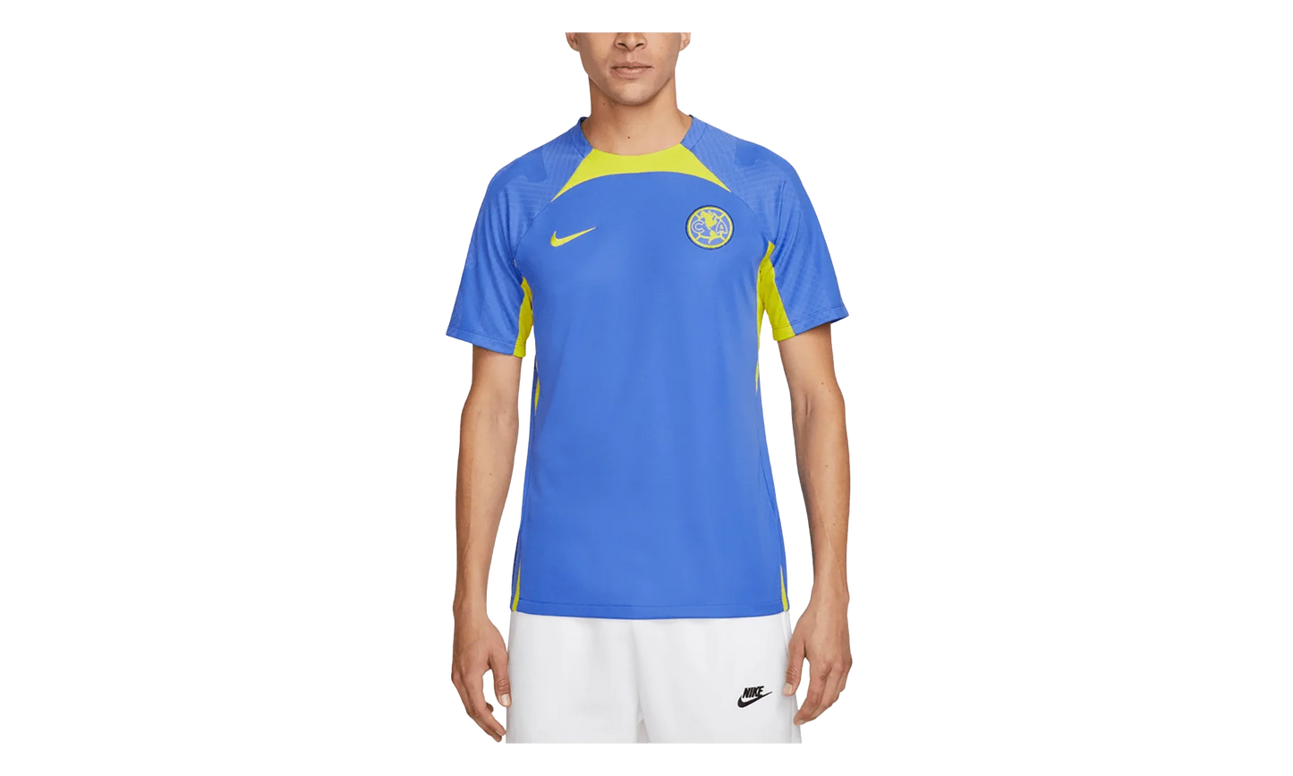 Club America 2022-23 Short Sleeve Strike Top "Blue / Yellow" DM2624 432
