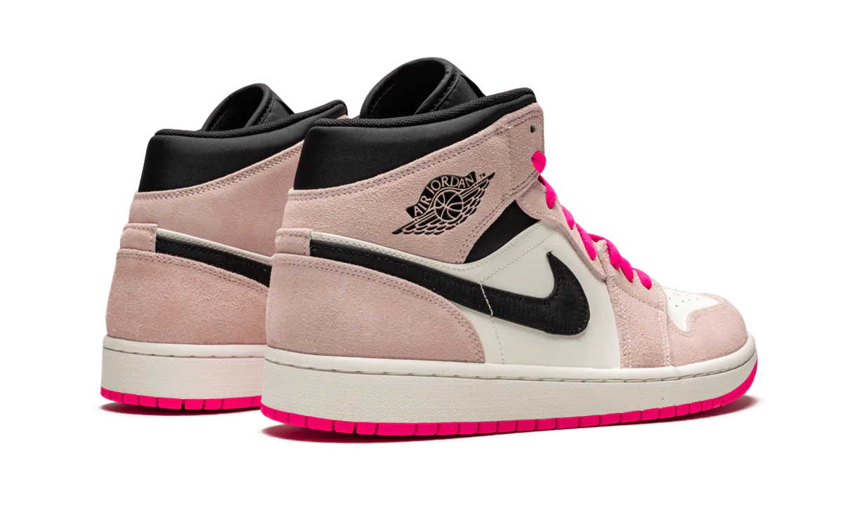 Air Jordan 1 Mid SE "Crimson Tint/Hyper Pink" 852542 801