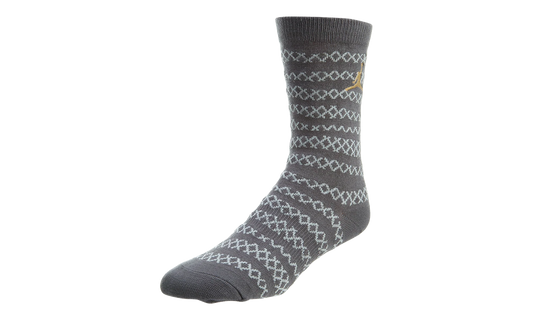 Jordan Retro 10 City Socks "Dark Grey / Pure Platinum / Metallic Silver" 806407 021