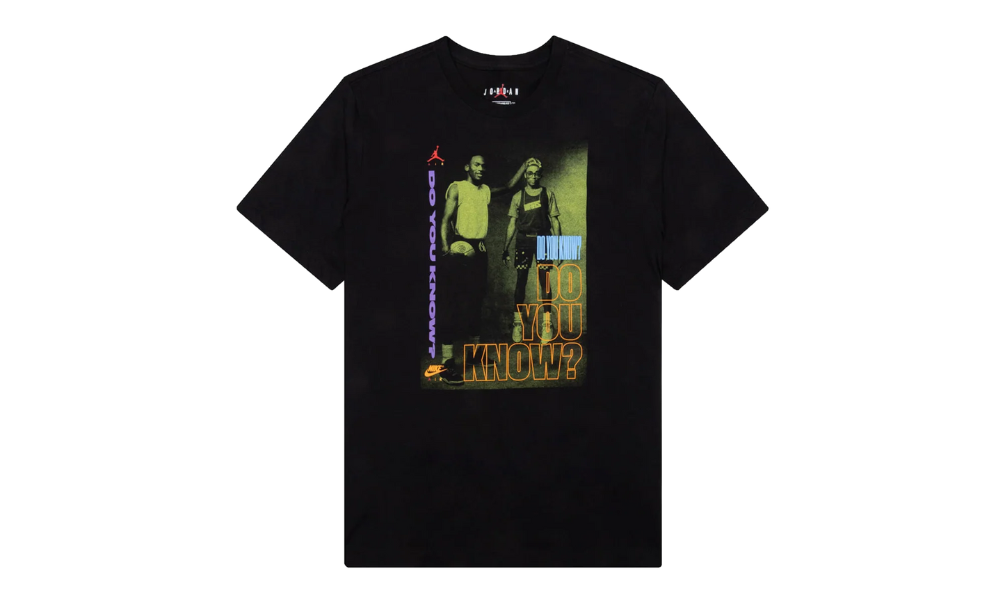 Air Jordan Retro 3 Graphic "Do You Know" T-Shirt "Black" DD5253 010