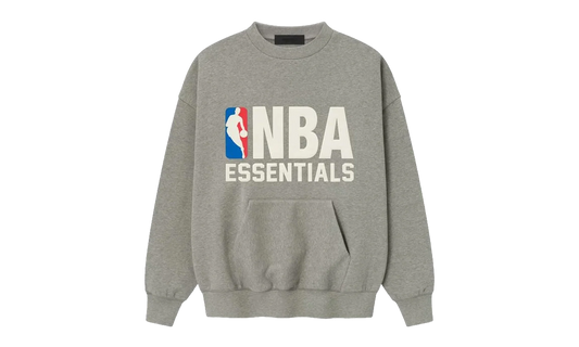 NBA SPORTS FIT CREWNECK SWEATSHIRT "CONCRETE HEATHER" 192NB256502F