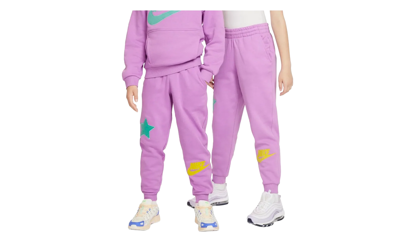 Sportswear Club Fleece Jogger Pants GS "Rush Fuchsia / Emerald Rise / Opti Yellow" FD3031 532