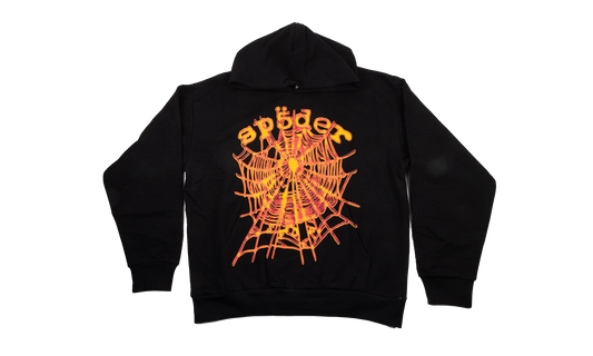 OG WEB V2 HOODIE "Black/Orange" SP5der302