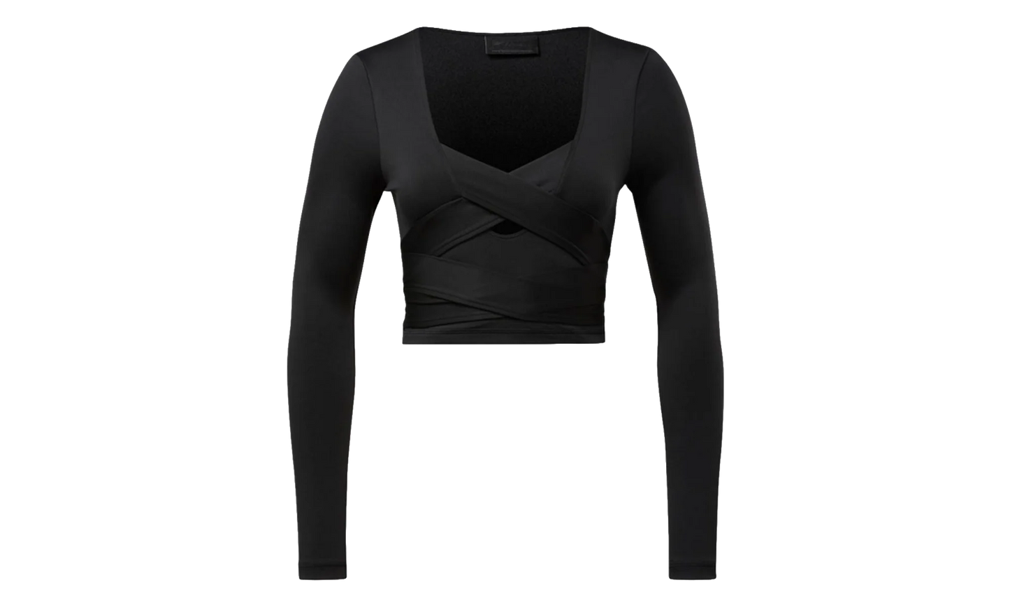 Cardi B Longsleeve Top WMNS "Black" H48419