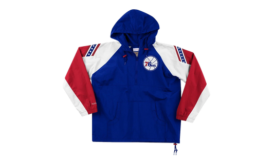 NBA Half-Zip Anorak Jacket "Philadelphia 76ers - Royal" HFZPDA19008 P76ROYA