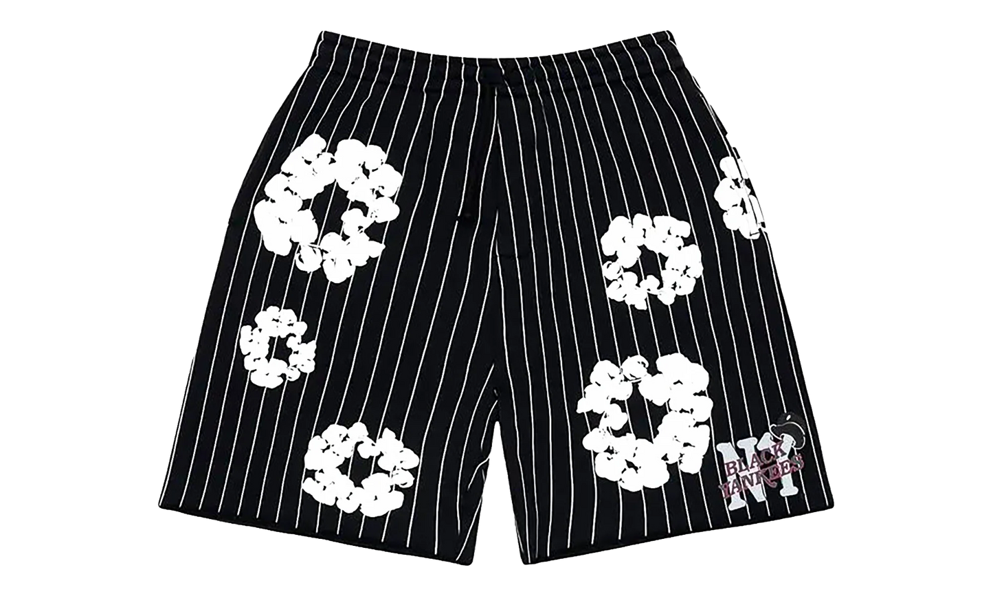 Pinstripe Wreath Sweatshorts "Black" DT538