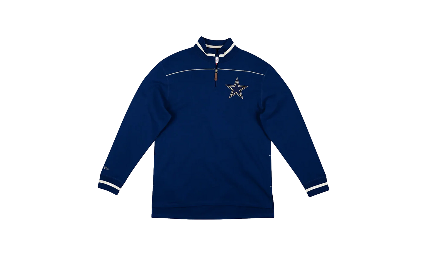 NFL Team Issued French Terry 1/4 Zip Pullover "Dallas Cowboys - Navy" FQZPAJ19031 DCONAVY