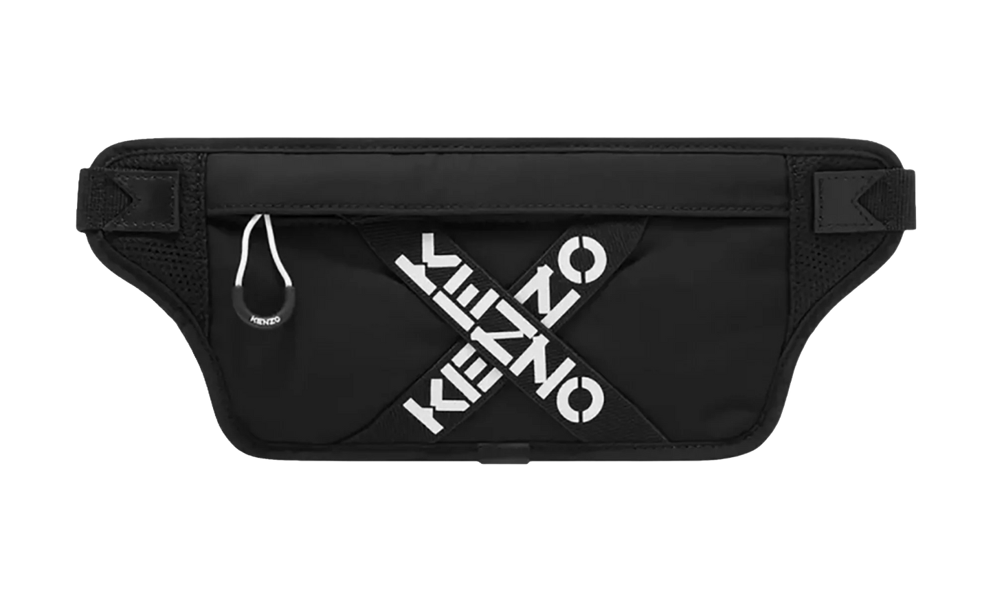 Logo Print Flat Belt Bag "Black" 5SA225 F21 99
