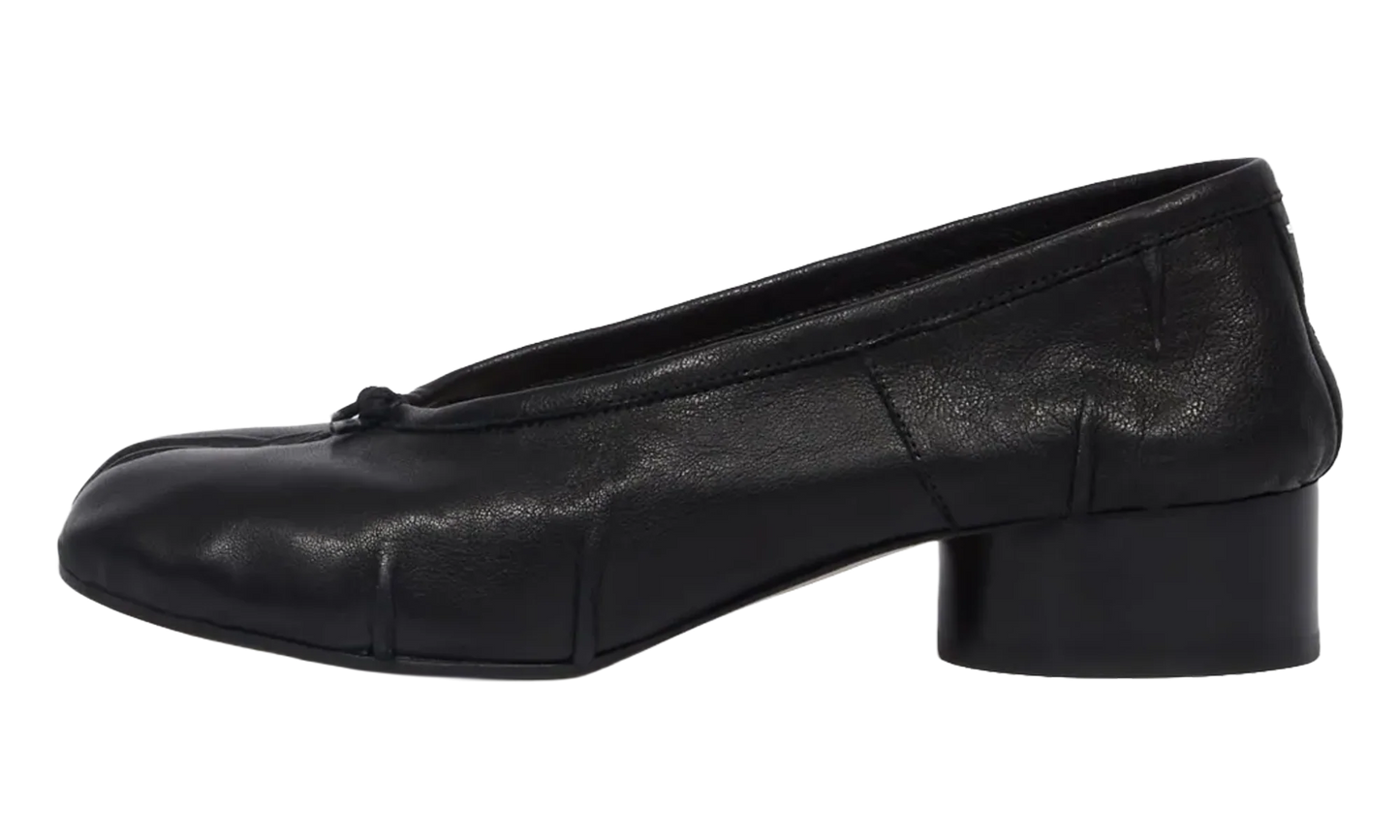 Leather Heeled Tabi Ballerina Flats WMNS "Black" S58WZ0128P6378T8013