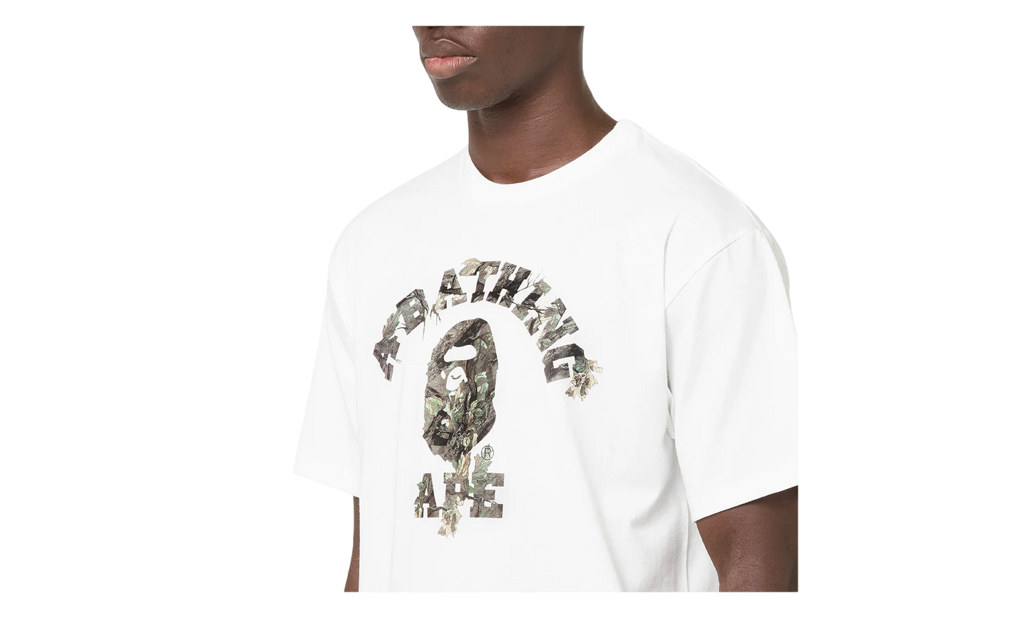 Tree Edge Camo College Tee "White / Brown" 1L80 110 030 WHT
