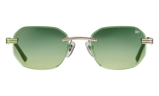 Hustler Rimless Drill Mount 24KT "White Gold / Green / Yellow" DMHU2 0052 42A6