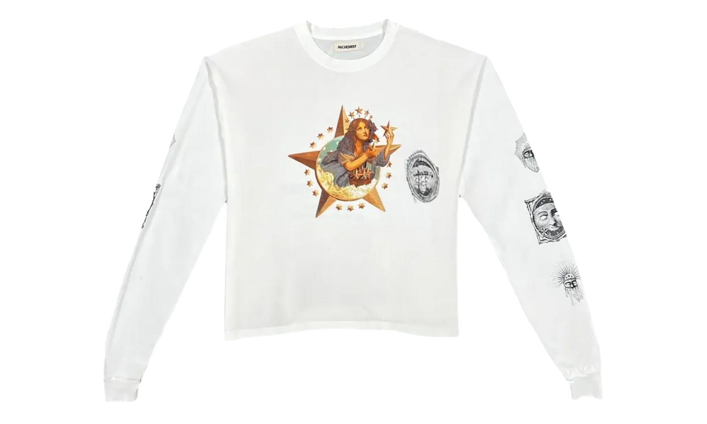 Star Girl Long Sleeve Tee "White" ALSS26MJLST37A